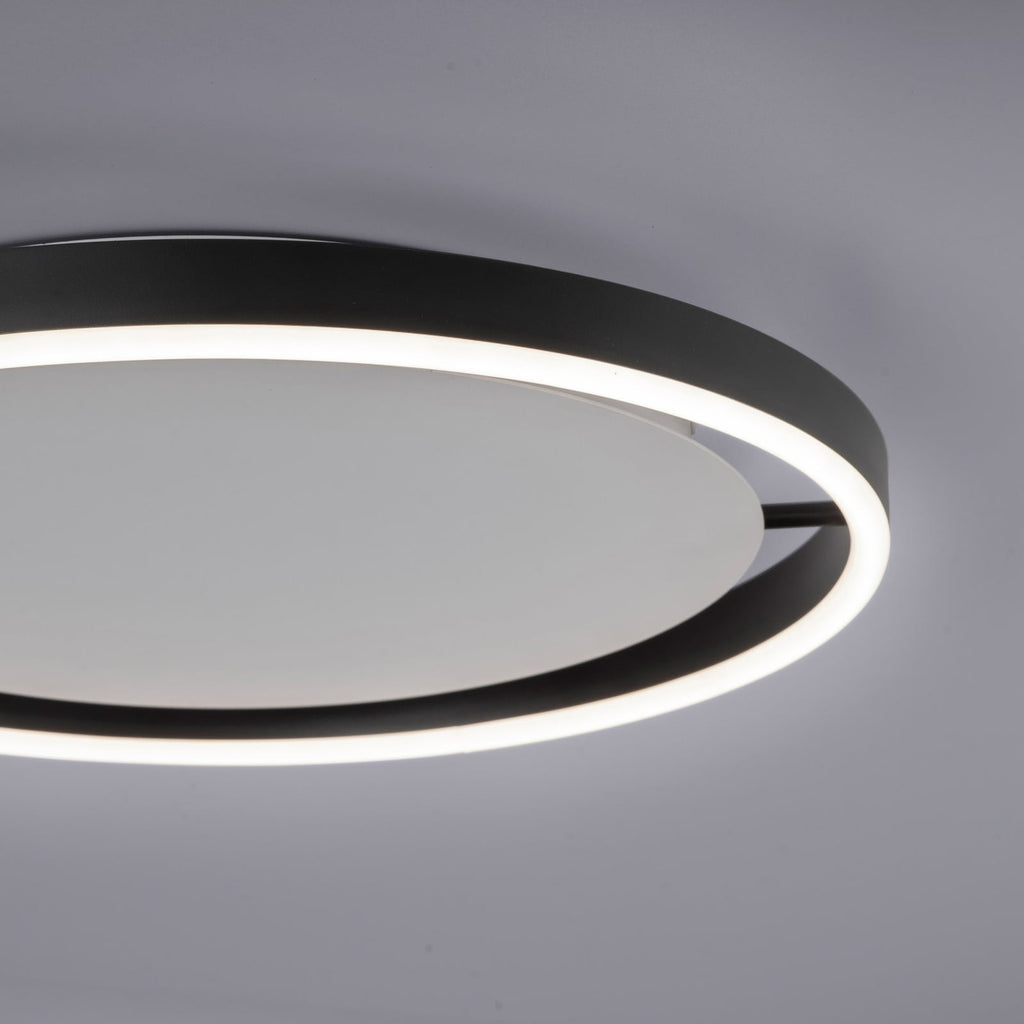 Detalj av LED taklampe Ritus dimbar antrasitt Ø39,3 cm