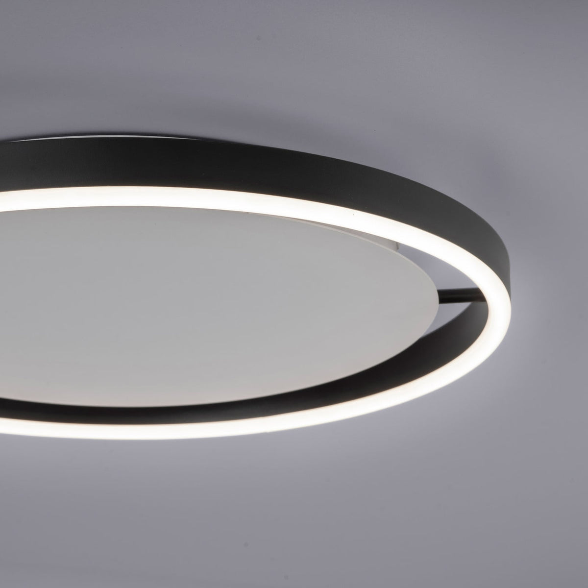 Detalj av LED taklampe Ritus dimbar antrasitt Ø39,3 cm