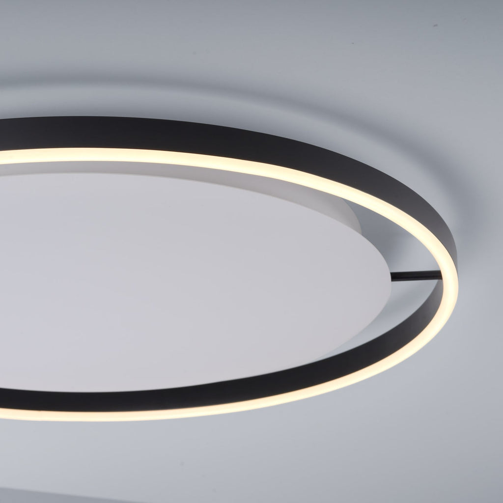 Detalj av LED taklampe Ritus dimbar antrasitt Ø58,5 cm 28W varmhvit