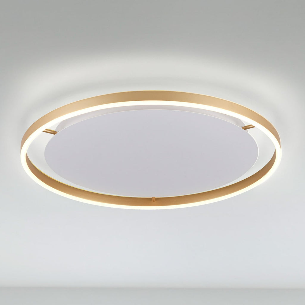 LED taklampe Ritus dimbar matt messing Ø58,5 cm forfra
