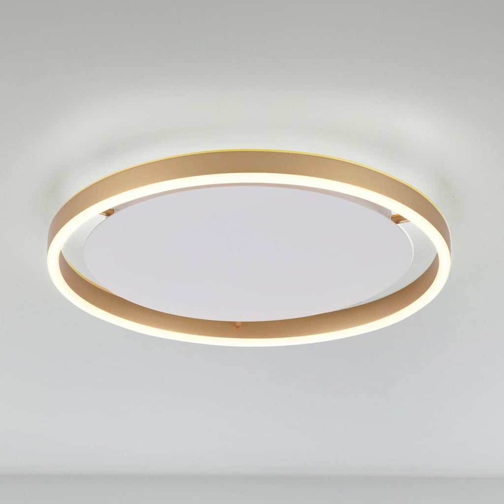 LED taklampe Ritus dimbar matt messing Ø39,3 cm 20W forfra
