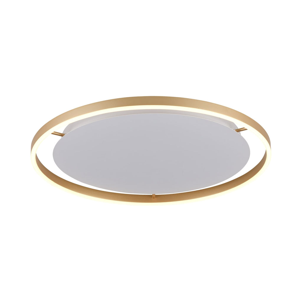 LED taklampe Ritus dimbar matt messing Ø58,5 cm bakside
