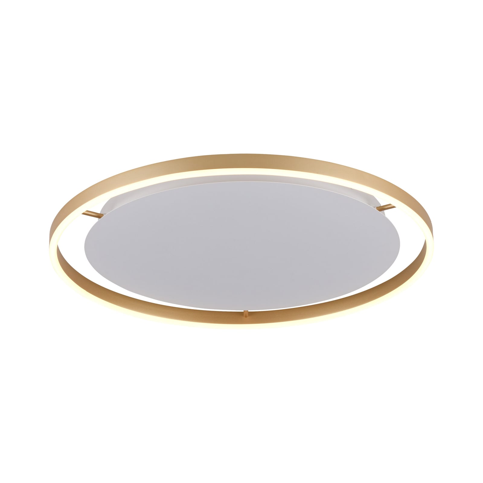 LED taklampe Ritus dimbar matt messing Ø58,5 cm bakside