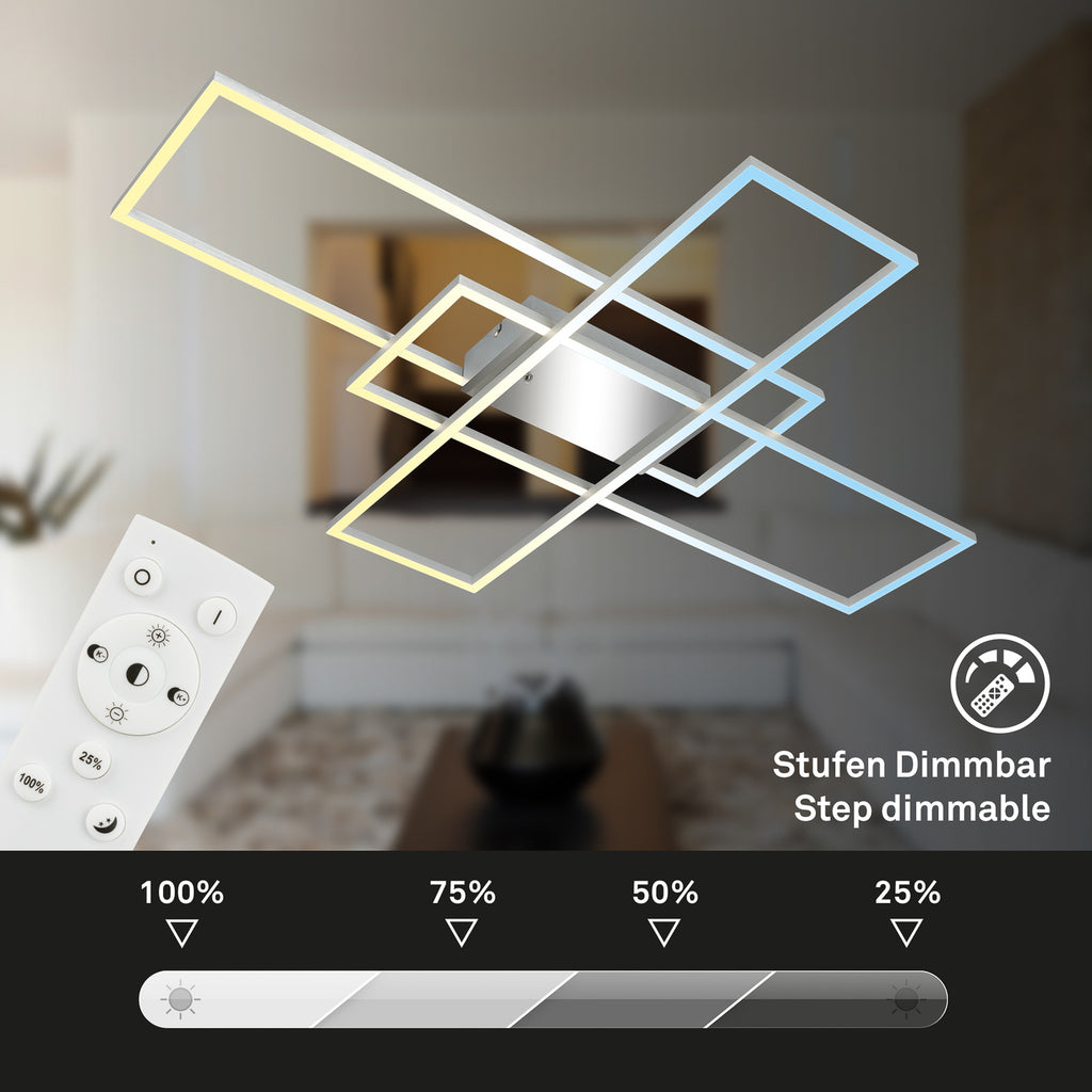 LED taklampe Roami dimbar CCT fjernkontroll sideprofil