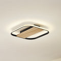 LED taklampe Romilda grå tre 37 cm 7W varmhvit forfra