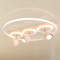 LED taklampe Ronda 3-lys hvit matt Ø50 cm 29W GU10 forfra