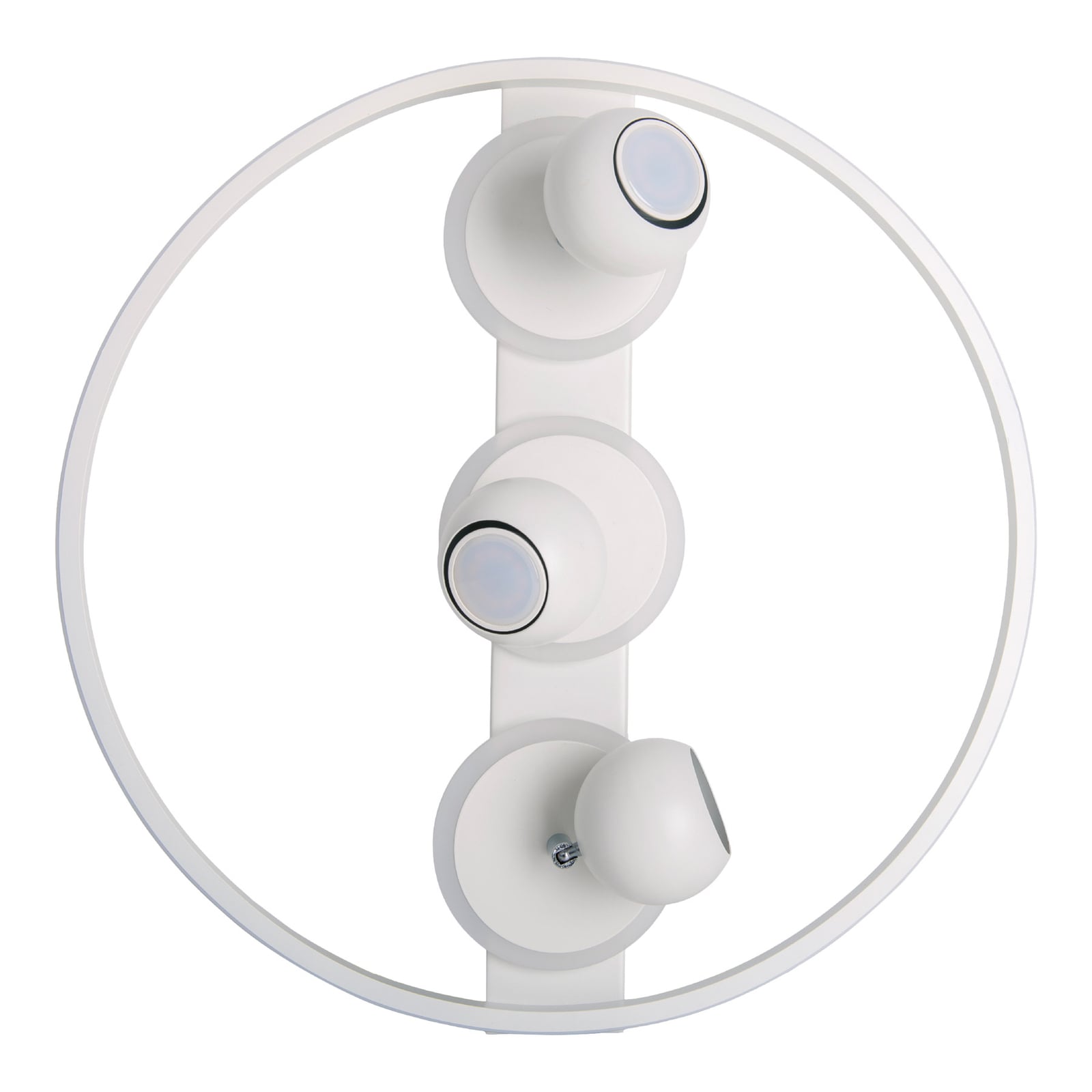 LED taklampe Ronda 3-lys hvit matt Ø50 cm 29W GU10 vinkel