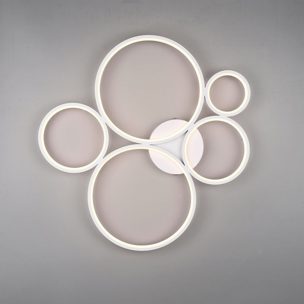 Detalj av LED taklampe Rondo dimbar hvit matt