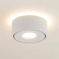LED taklampe Rotari opp og ned aluminium Ø12 cm dimbar front