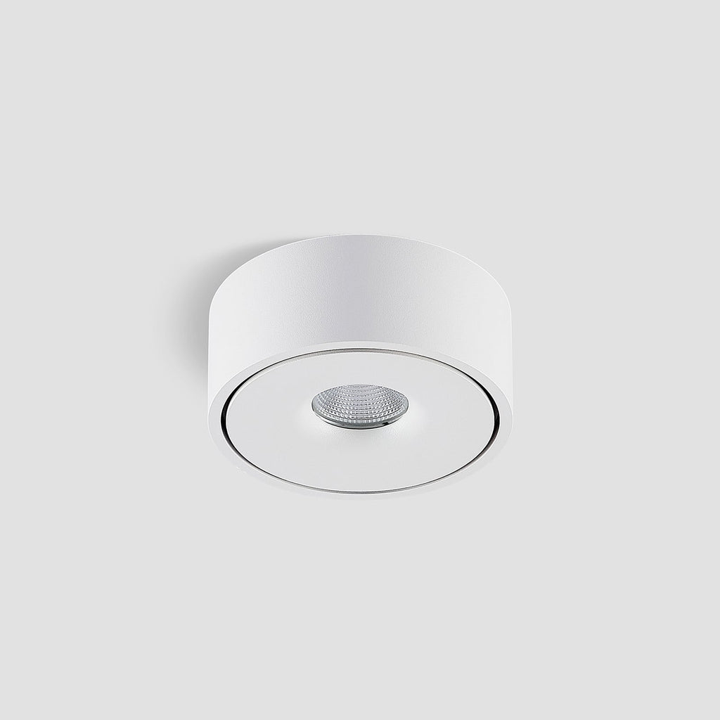LED taklampe Rotari opp og ned aluminium Ø12 cm dimbar lysdetalj