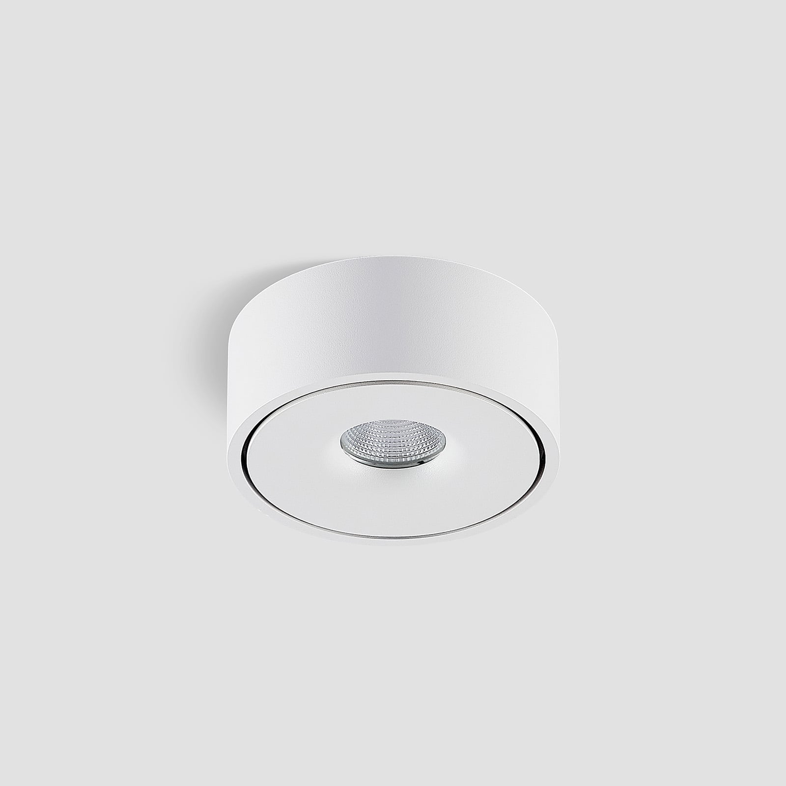 LED taklampe Rotari opp og ned aluminium Ø12 cm dimbar lysdetalj