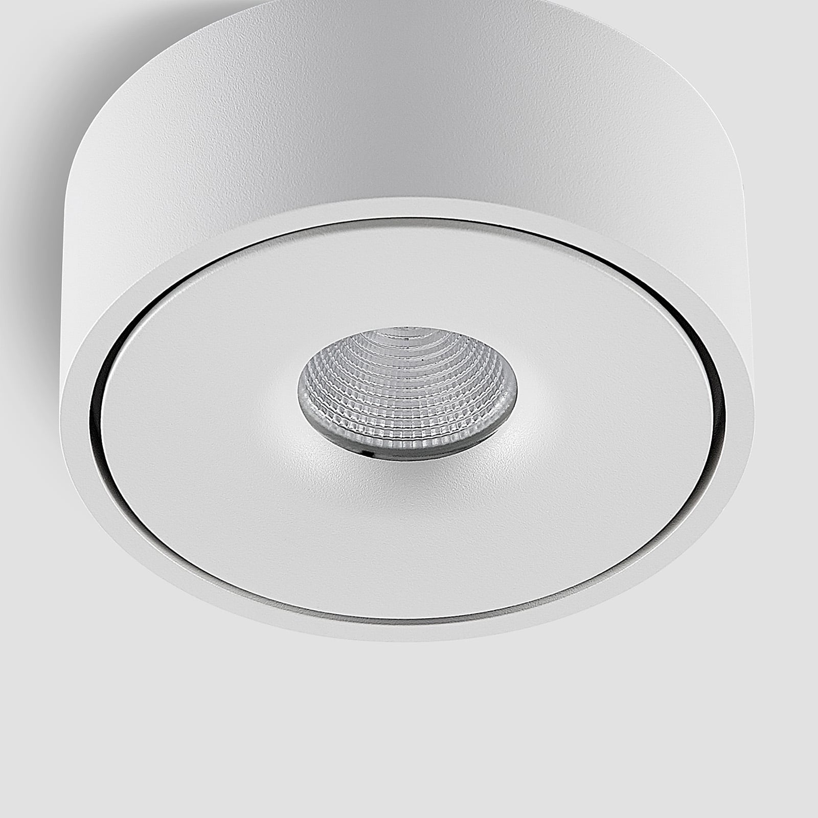 LED taklampe Rotari opp og ned aluminium Ø12 cm dimbar lys spredning