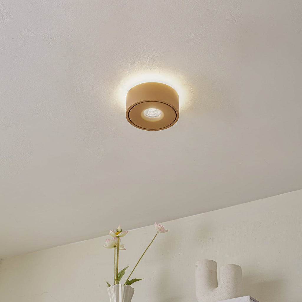 LED taklampe Rotari opp og ned brun dimbar bakside