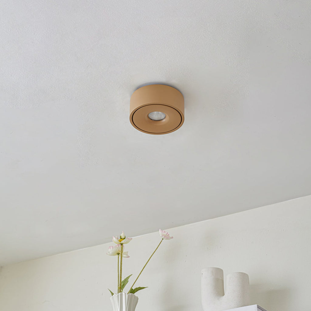 LED taklampe Rotari opp og ned brun dimbar detalj