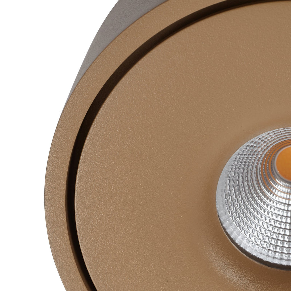 LED taklampe Rotari opp og ned brun dimbar side