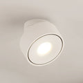 LED taklampe Rotari svingbar hvit aluminium Ø12 cm forfra