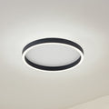 LED-taklampe Rotundo dimbar svart forfra