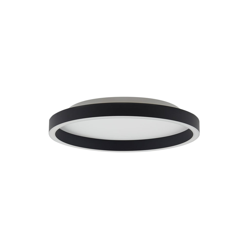 LED-taklampe Rotundo dimbar svart montert i rom