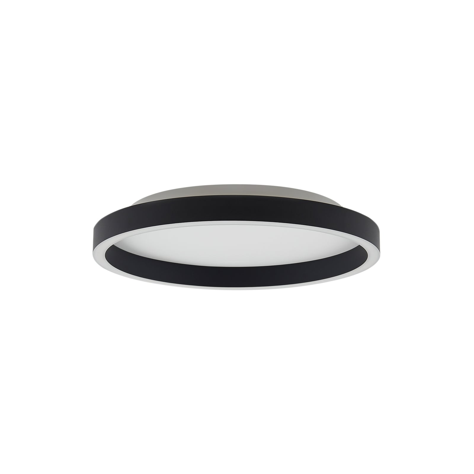 LED-taklampe Rotundo dimbar svart montert i rom