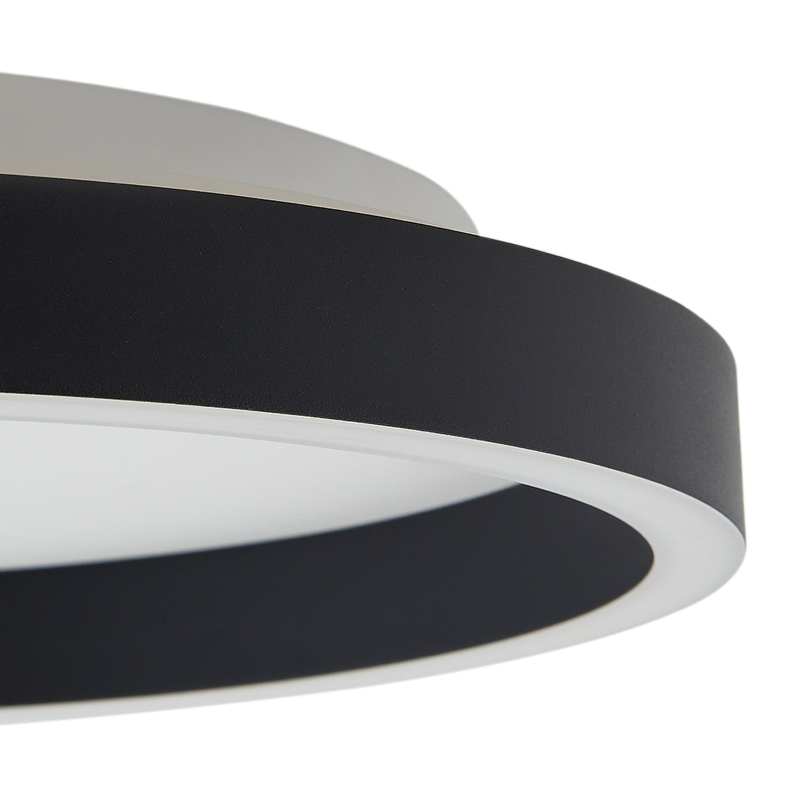 LED-taklampe Rotundo dimbar svart lysdetalj