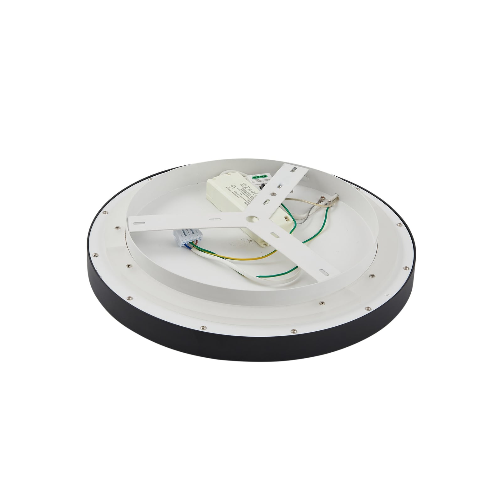 LED-taklampe Rotundo dimbar svart sidevinkel