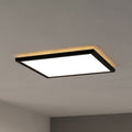 LED taklampe Rovito-Z dimbar CCT+RGB 39x39 cm IP44 svart forfra