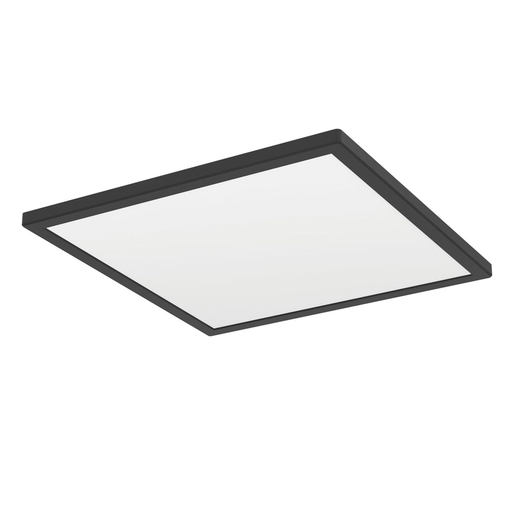 Nærbilde av LED taklampe Rovito-Z dimbar CCT+RGB 39x39 cm IP44 svart