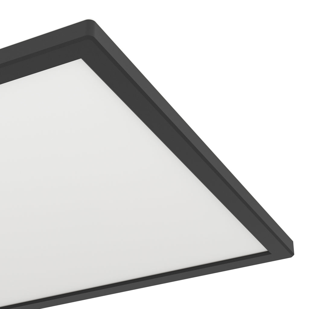 Lysfargevalg på LED taklampe Rovito-Z dimbar CCT+RGB 39x39 cm IP44 svart
