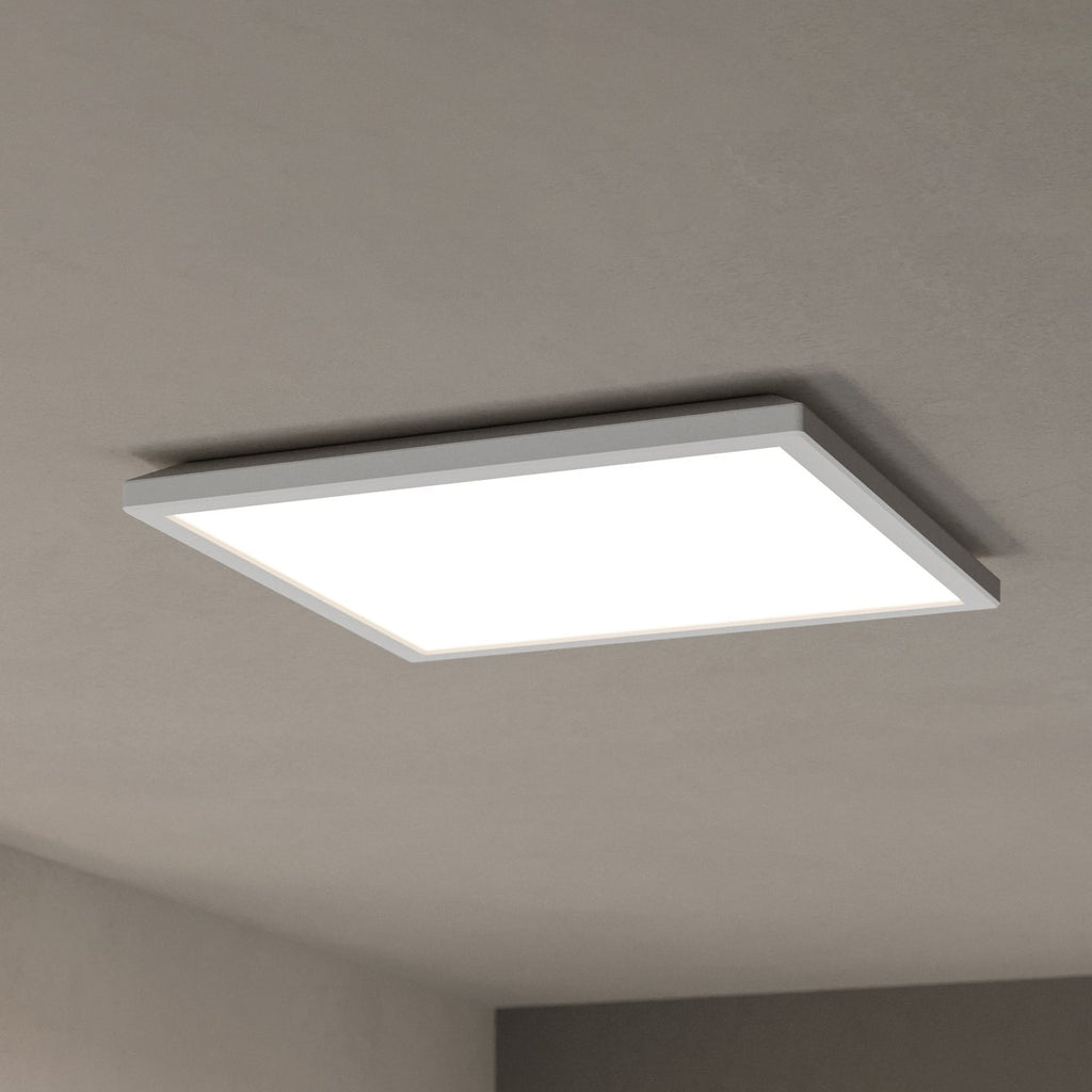 LED taklampe Rovito-Z dimbar CCT RGB IP44 39x39 cm forfra
