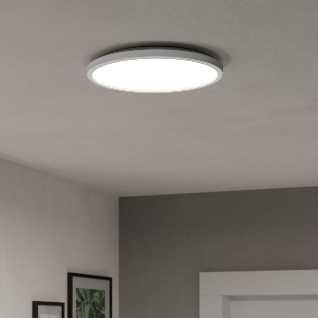 Bakside av LED taklampe Rovito-Z dimbar RGB CCT Ø30 cm IP44