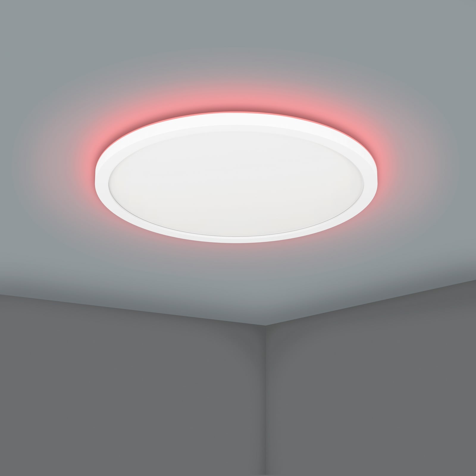LED taklampe Rovito-Z dimbar RGB CCT Ø30 cm IP44 fjernkontroll