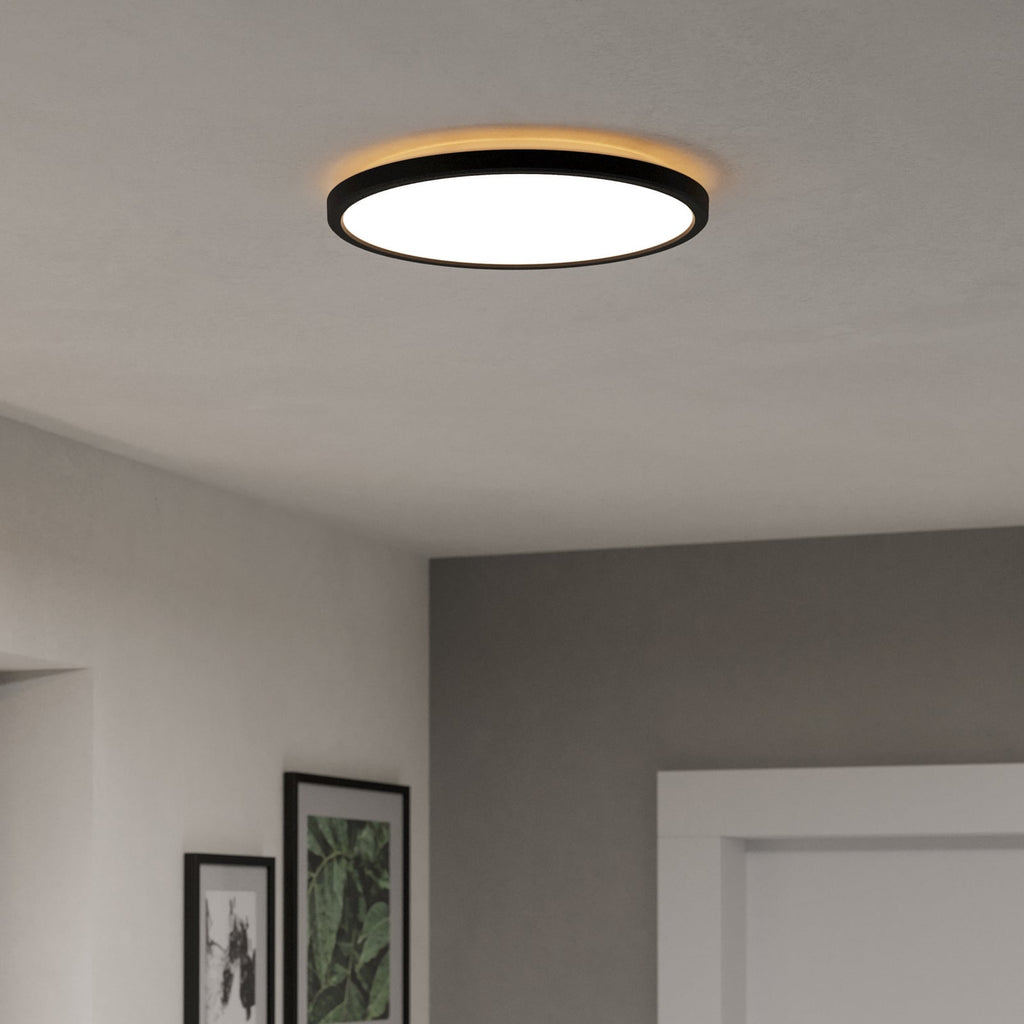 LED taklampe Rovito-Z dimbar RGB CCT svart bakside