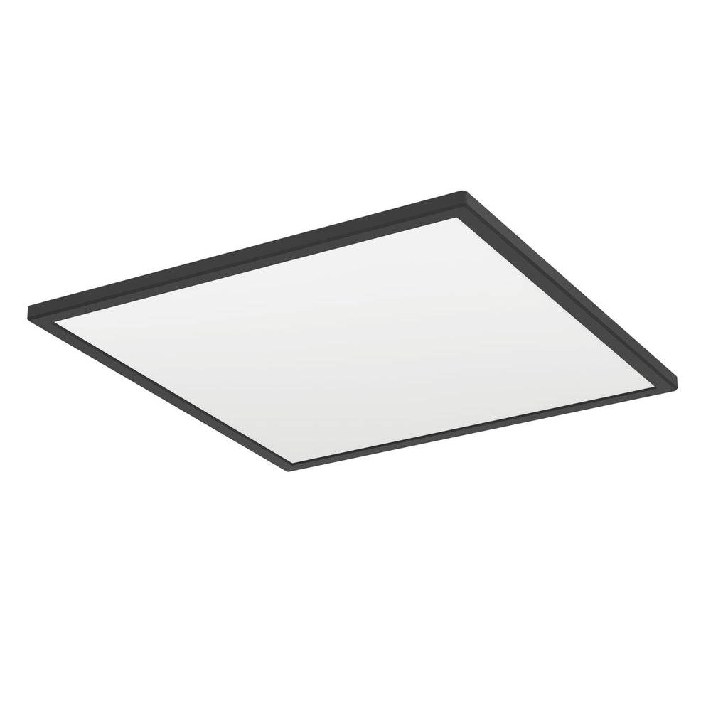 Nærbilde av LED taklampe Rovito-Z RGBW dimbar 50x50 cm svart IP44