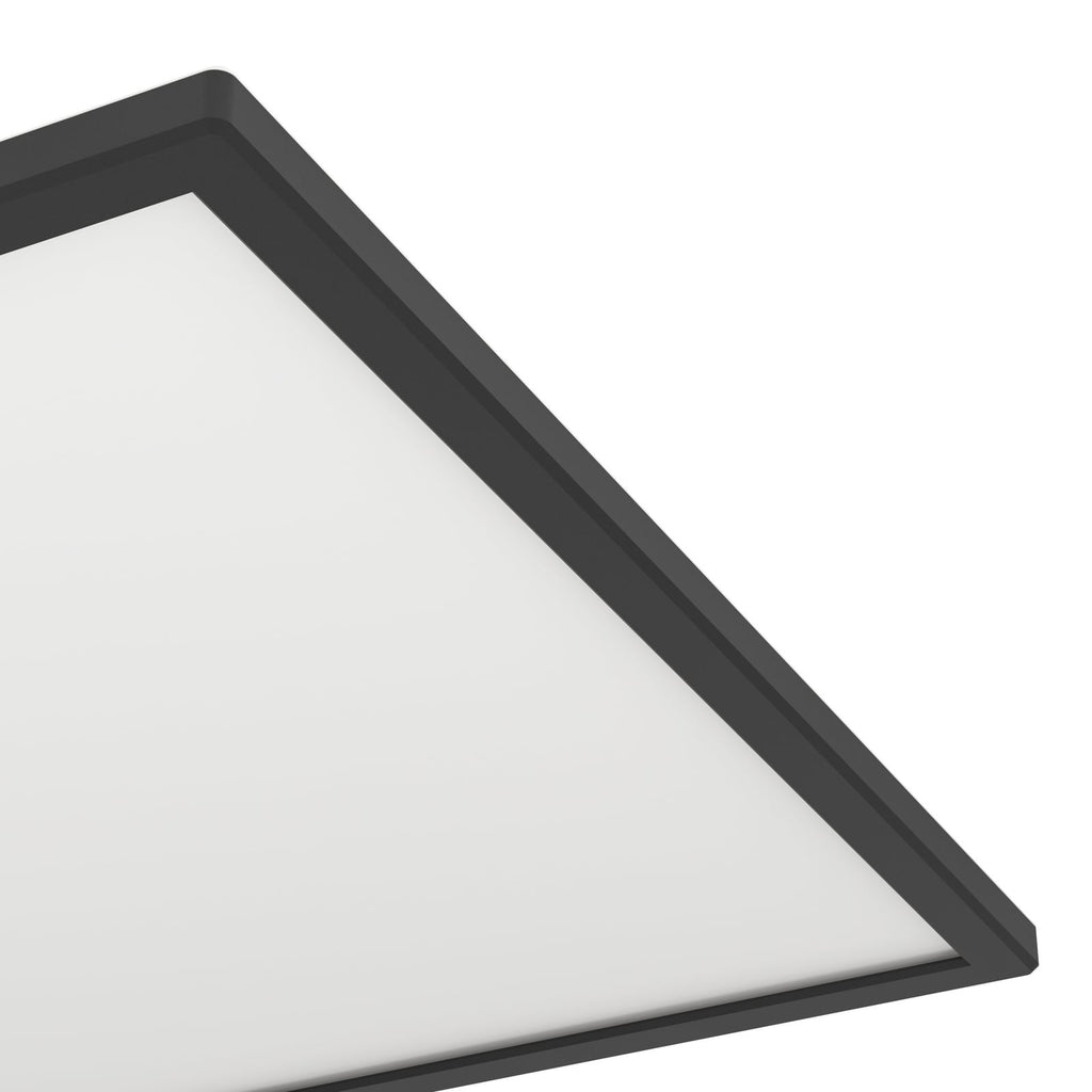 LED taklampe Rovito-Z RGBW dimbar 50x50 cm svart IP44 lysfunksjoner