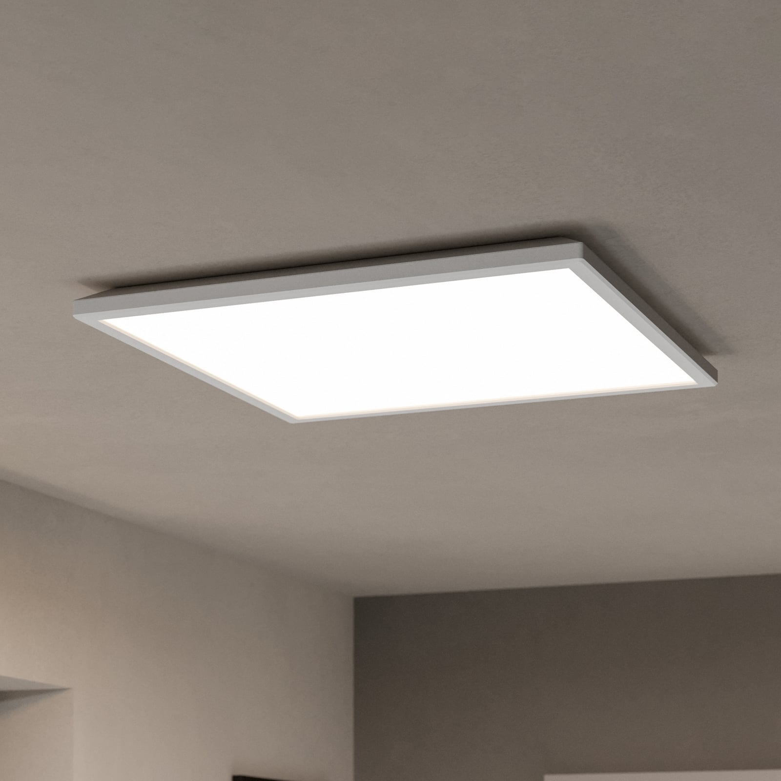 LED taklampe Rovito-Z smart dimbar hvit 50x50 cm IP44 forfra