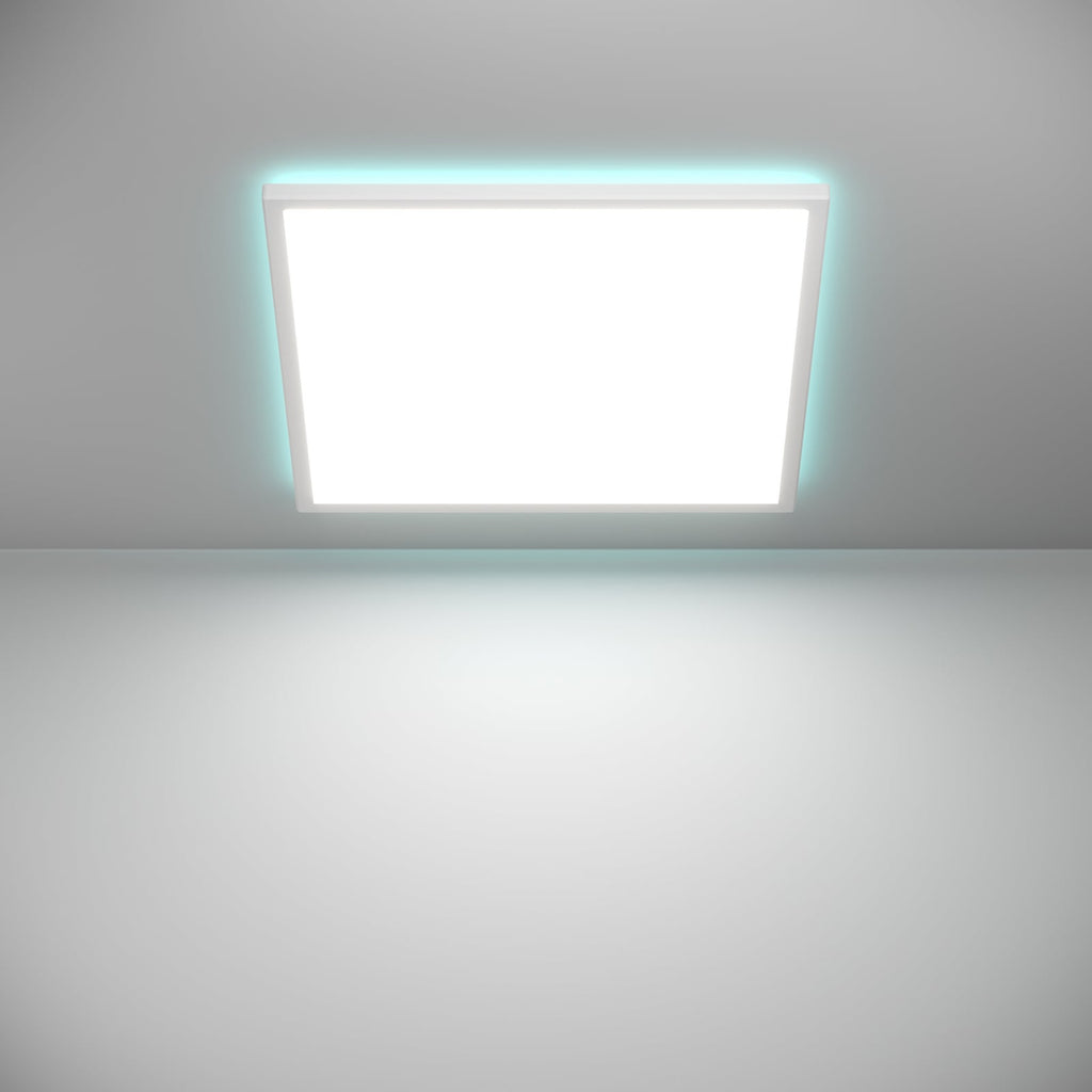 LED taklampe Rovito-Z smart dimbar hvit 50x50 cm IP44 fjernkontroll