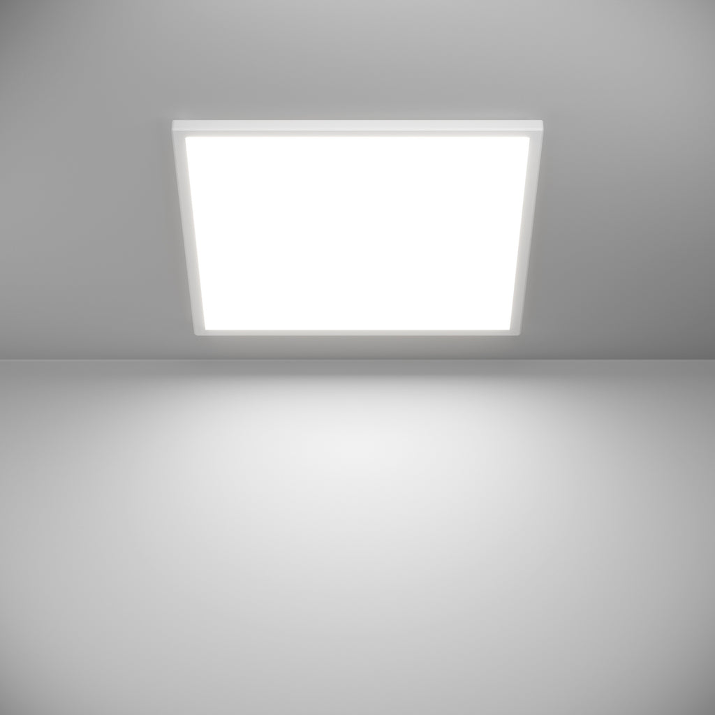 LED taklampe Rovito-Z smart dimbar hvit 50x50 cm IP44 stemmestyring