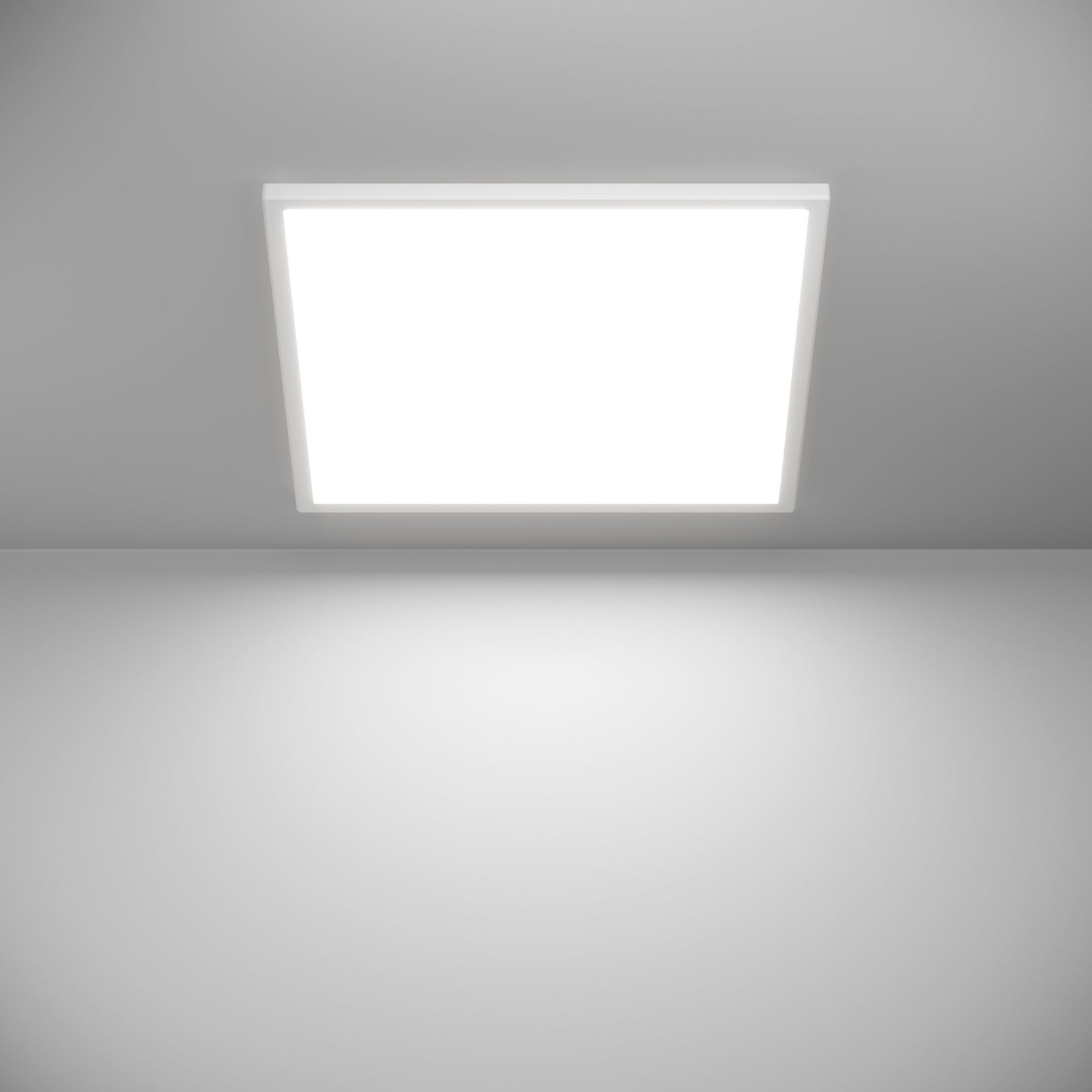 LED taklampe Rovito-Z smart dimbar hvit 50x50 cm IP44 stemmestyring