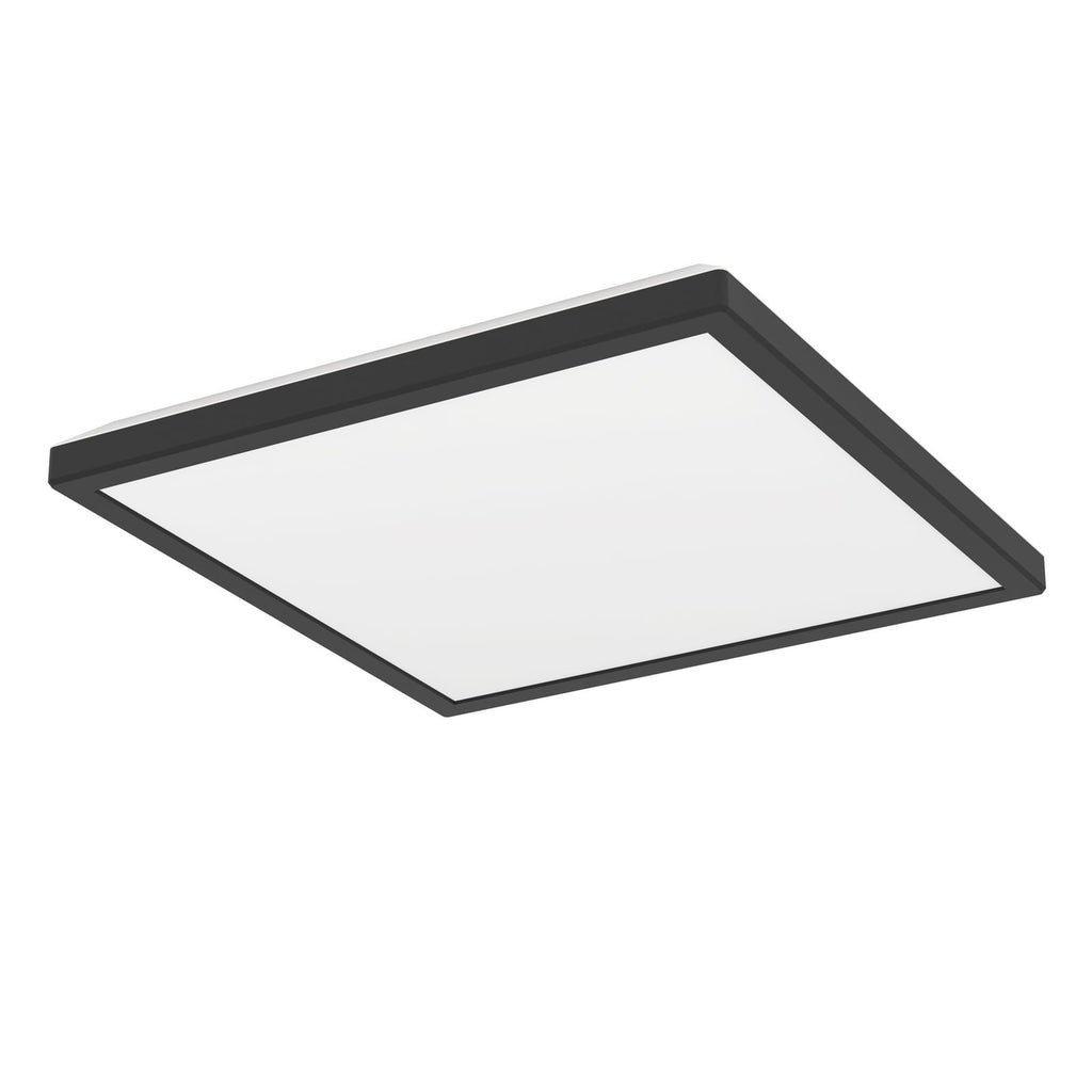 LED taklampe Rovito-Z smart dimbar RGB 29x29 cm svart IP44 nærbilde