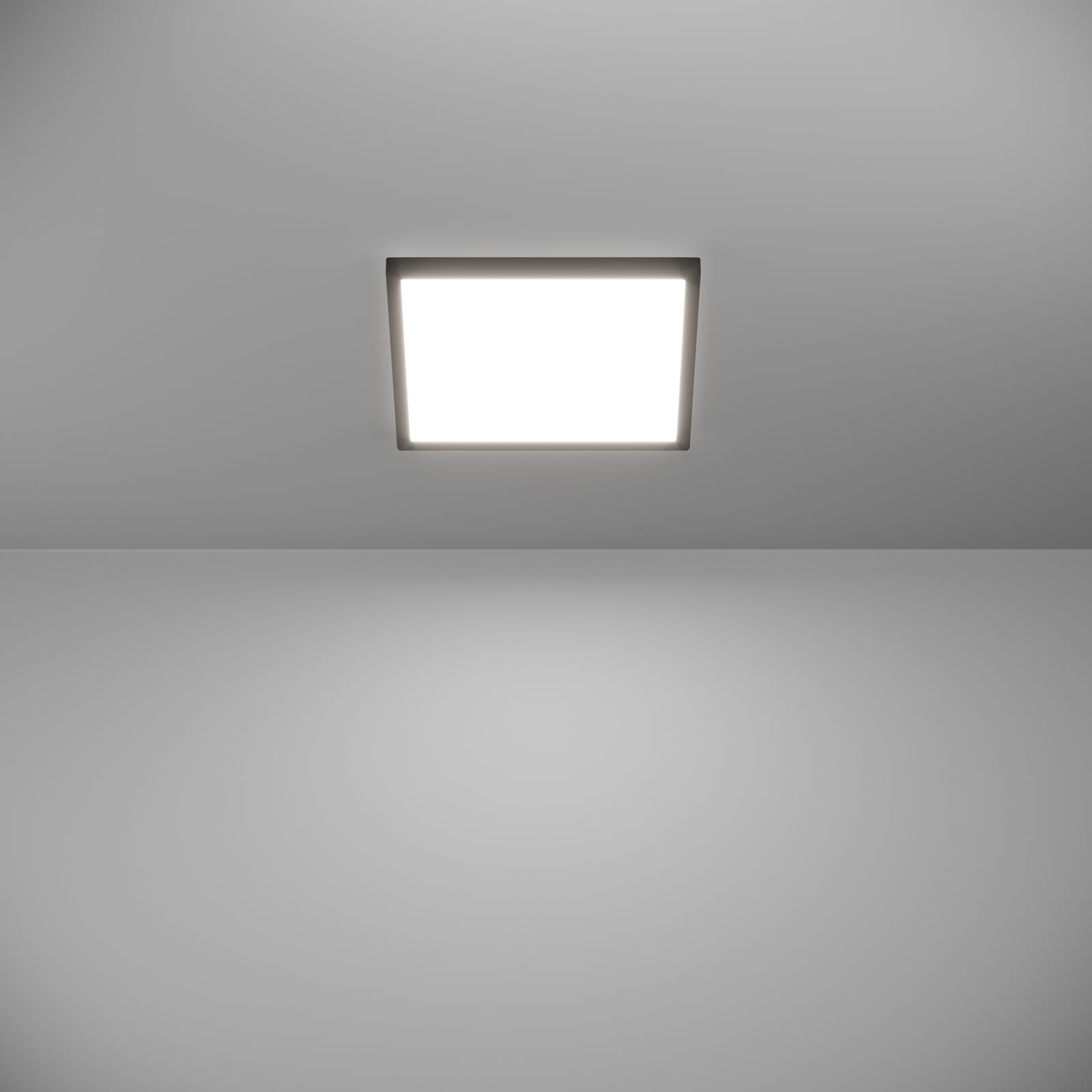 LED taklampe Rovito-Z smart dimbar RGB 29x29 cm svart IP44 lysstyring