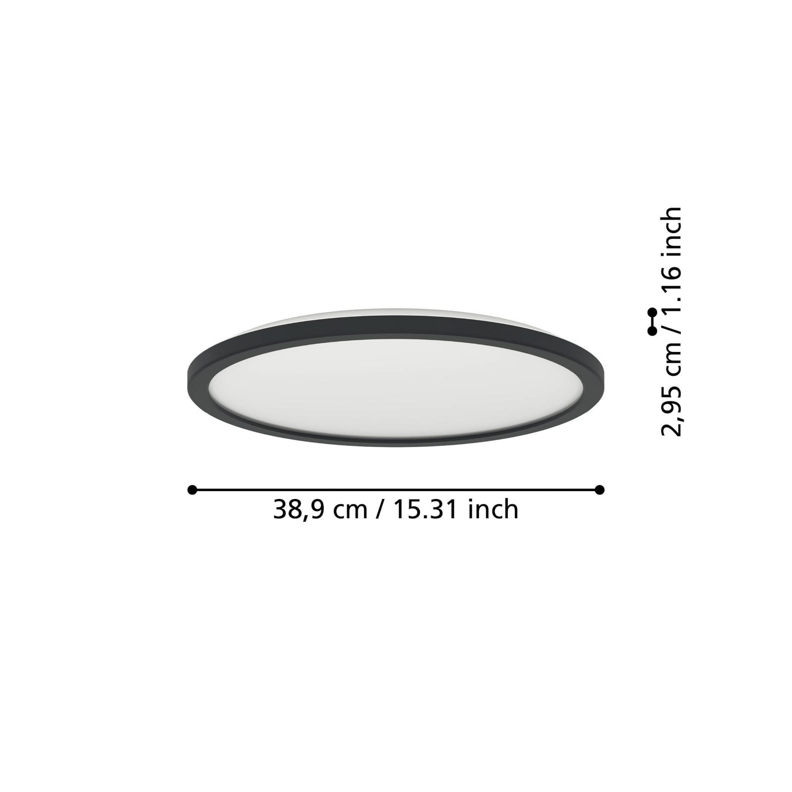 LED taklampe Rovito-Z nærbilde av LED-lys