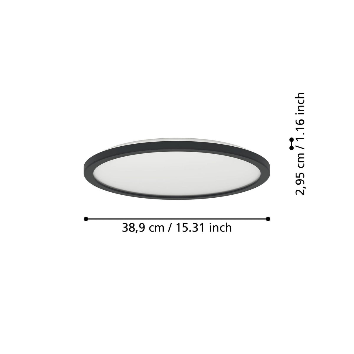 LED taklampe Rovito-Z nærbilde av LED-lys