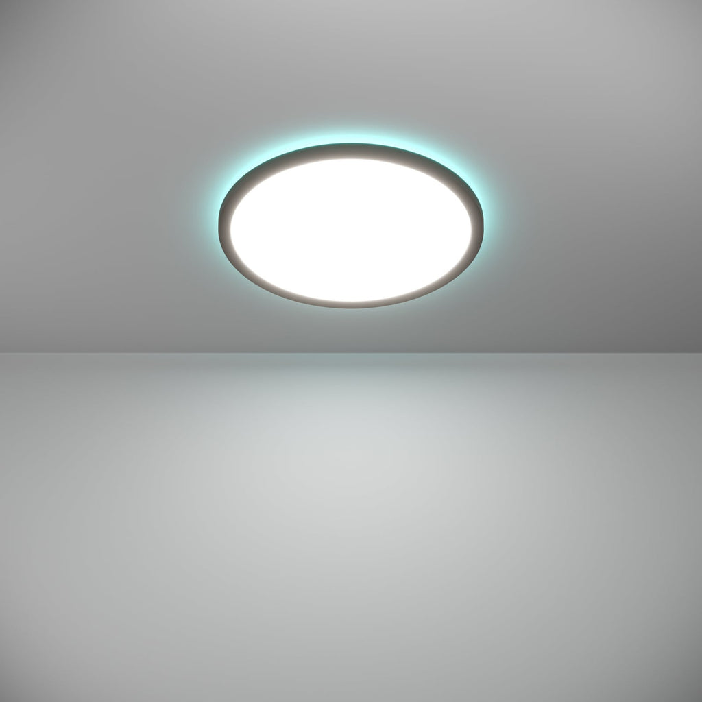 LED taklampe Rovito-Z smart dimbar RGB Ø39 cm svart IP44 - EGLO connect