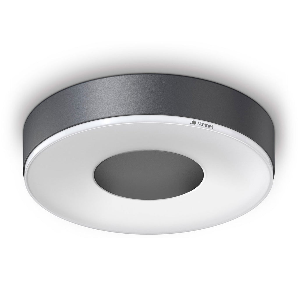 LED-taklampe RS 200 C antrasitt Ø26 cm dimbar IP54 forfra
