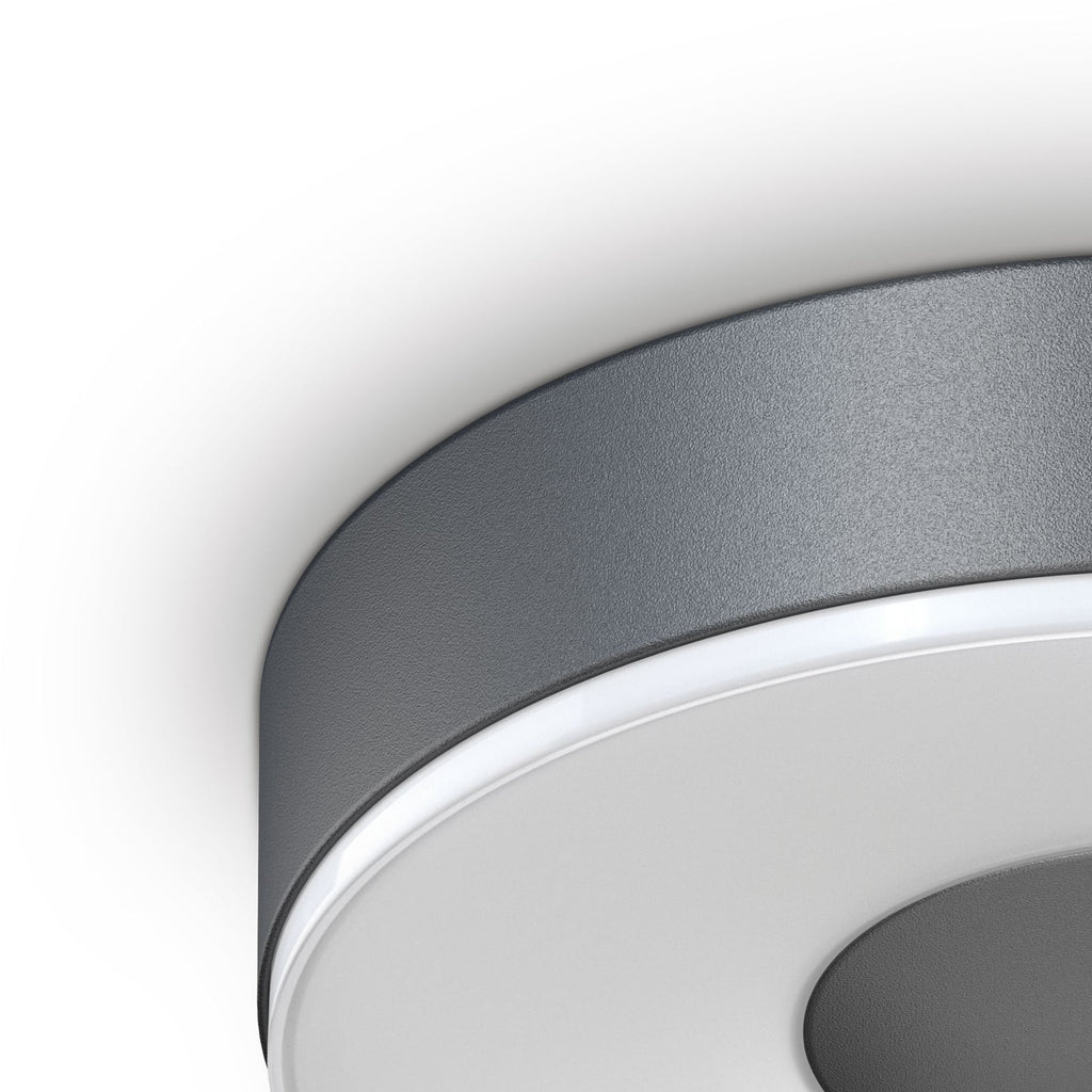 LED-taklampe RS 200 C antrasitt bakside og monteringsdetaljer