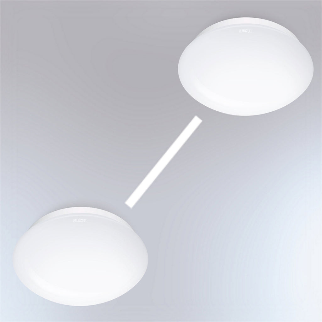 Montert LED taklampe RS PRO P1 hvit Ø28 cm 4000K IP54