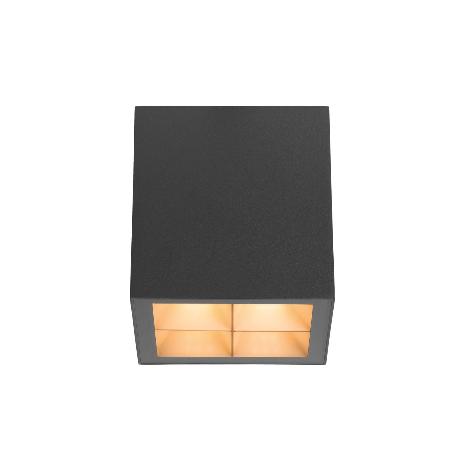 Detalj av LED taklampe S-Cube dimbar antrasitt CCT 15W IP65