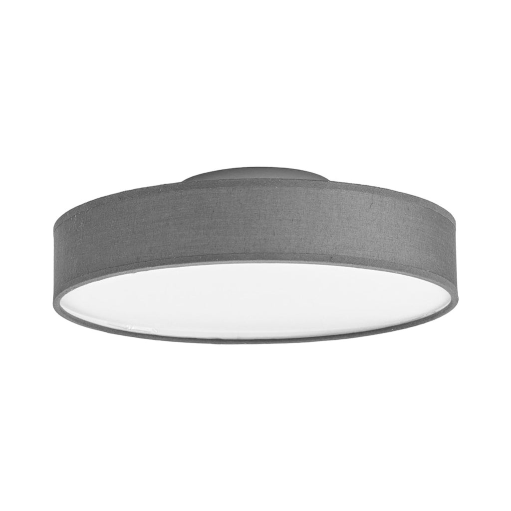 LED taklampe Saira grå tekstil detalj av stofframme