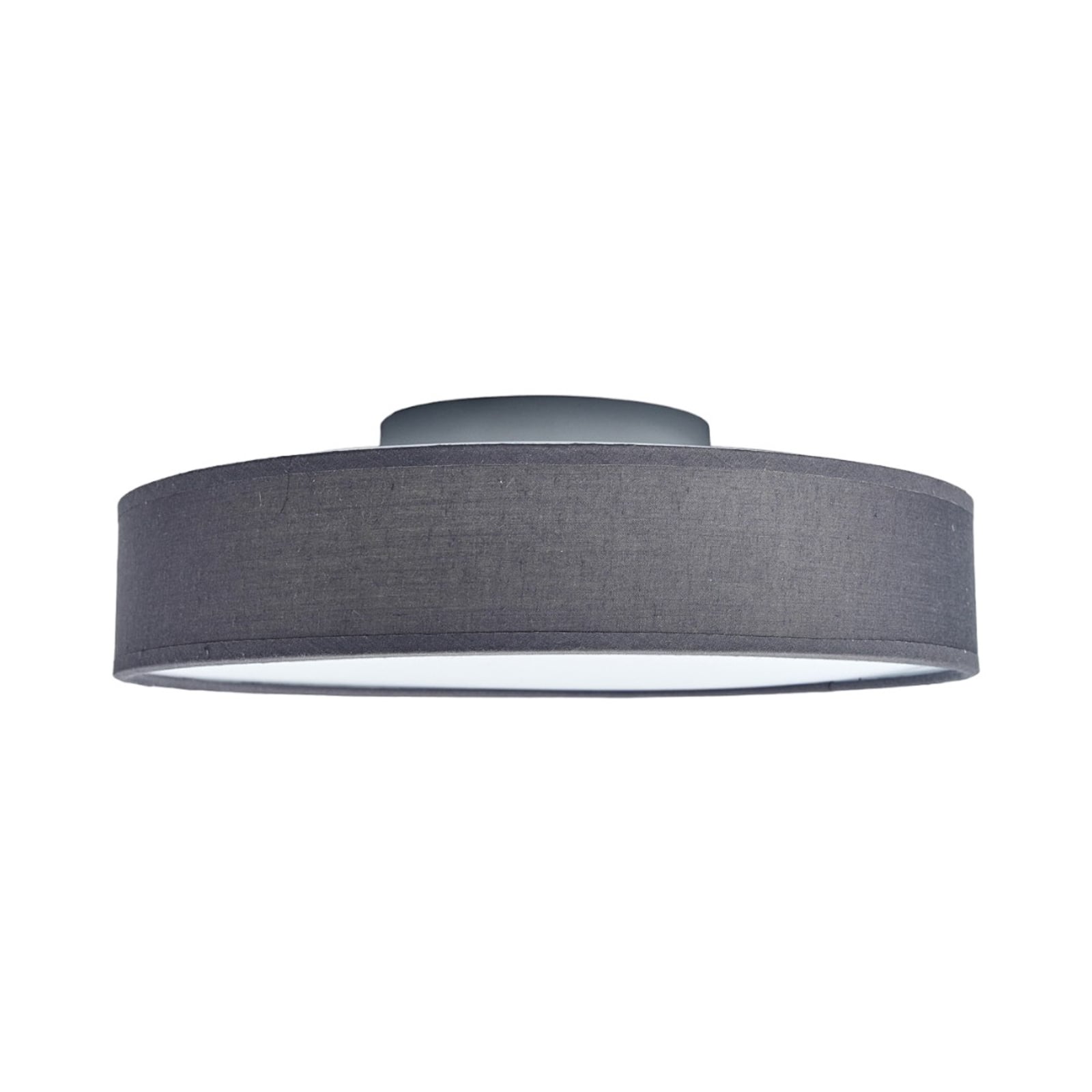 LED taklampe Saira grå tekstil nærbilde av LED-diffusor