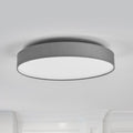 LED taklampe Saira grå tekstil forfra